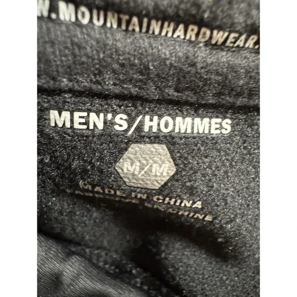 Mountain Hardwear Snow Pants Men M Black Nylon Stretch Snowboarding Ski EUC